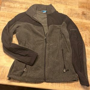 Columbia Fleece - Black/Grey Jacket - Medium